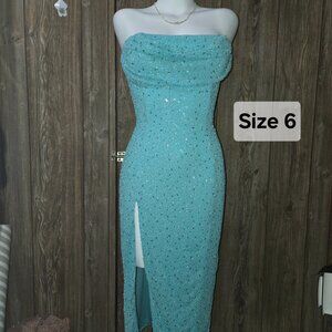 Teal Pearl Dress | Oh Polly